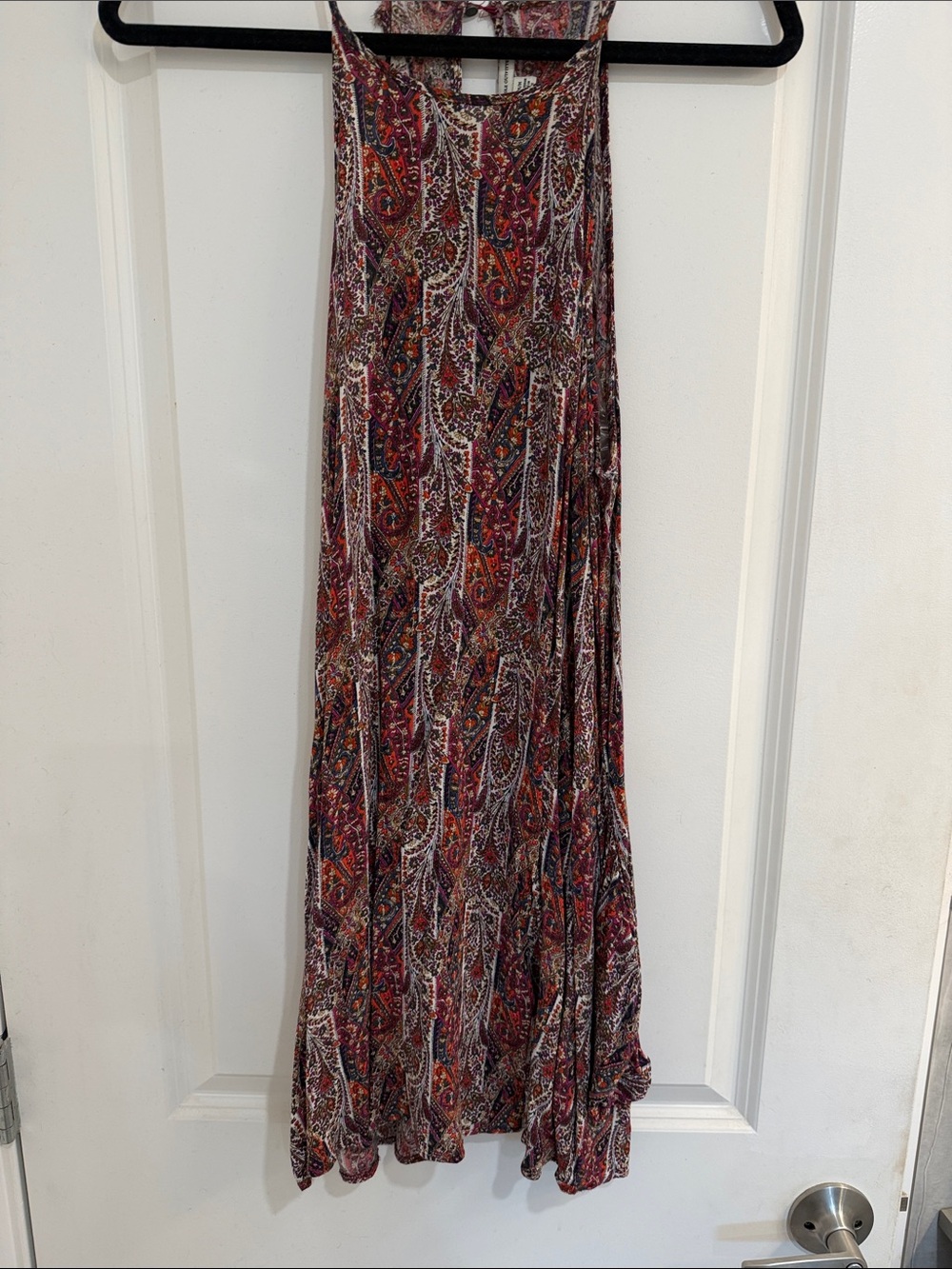 American Eagle Outfitters PaisleyDress in Red, Purple, Cream